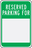 Aluminum Parking Signs